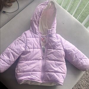 Carters Lilac Hooded Puffer Coat